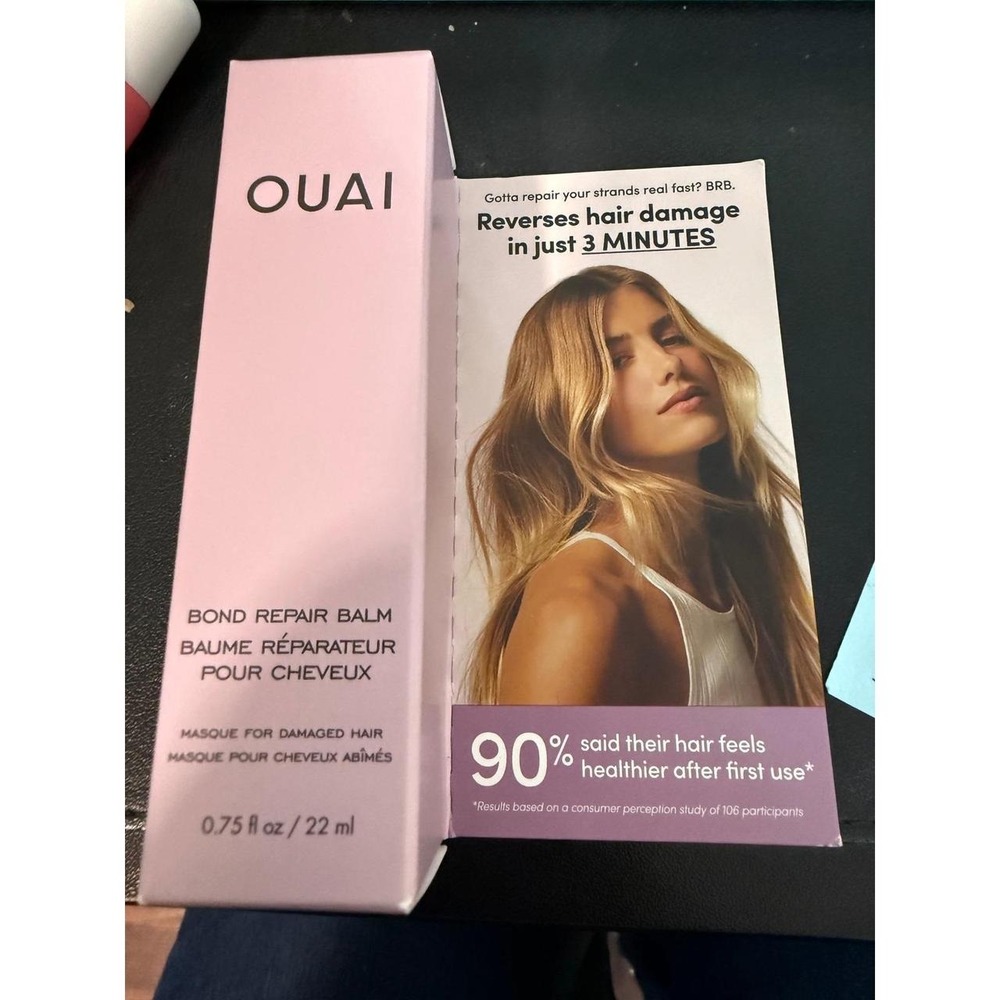 OUAI Bond Repair Balm Masque for Damaged Hair 0.75 fl oz 22 ml Travel Size New